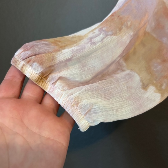 Maurices~ French Pink Tie Dye Tie Waist Kimono~Size Small - Picture 9 of 9